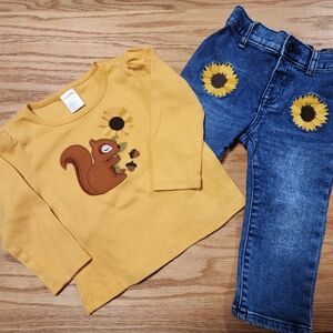 Gymboree Yellow and Blue Kids Matching Set